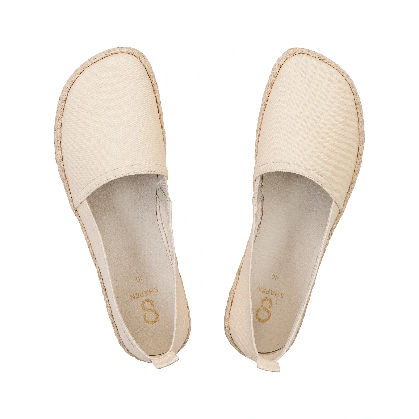 Босоногие слипоны Shapen PLAYA — бежевый (веганское исполнение), фото 6