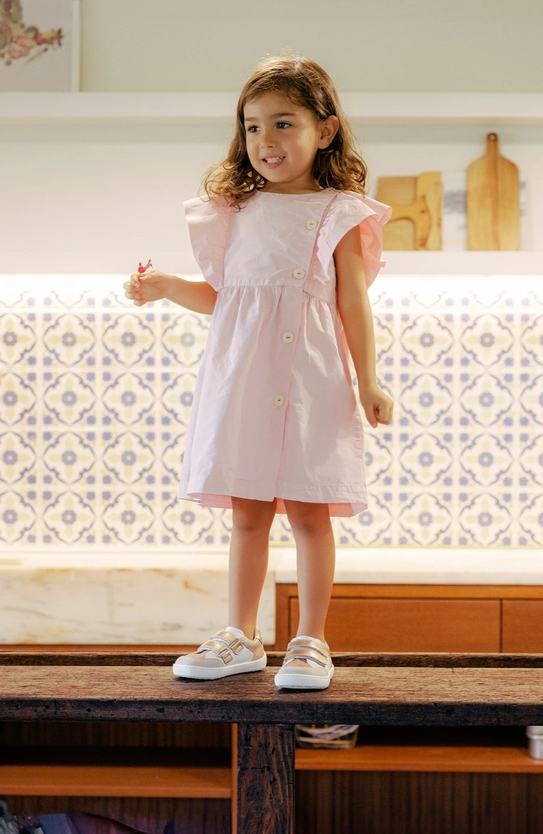 Босоногие кроссовки Shapen CHARM Mini — розовое золото, фото 3