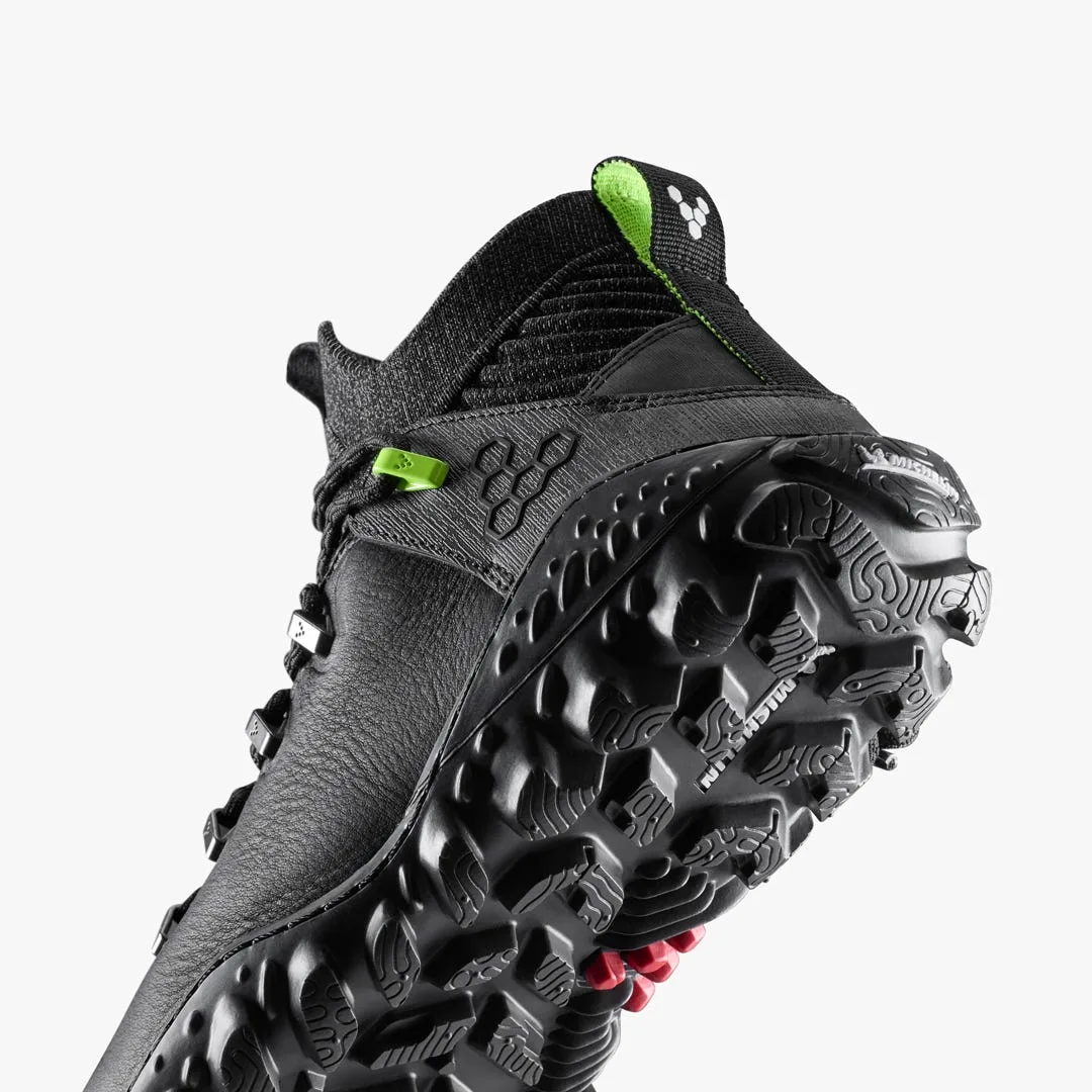 Ботинки Vivobarefoot Magna Forest ESC — женская модель, чёрный с лаймовым, фото 8