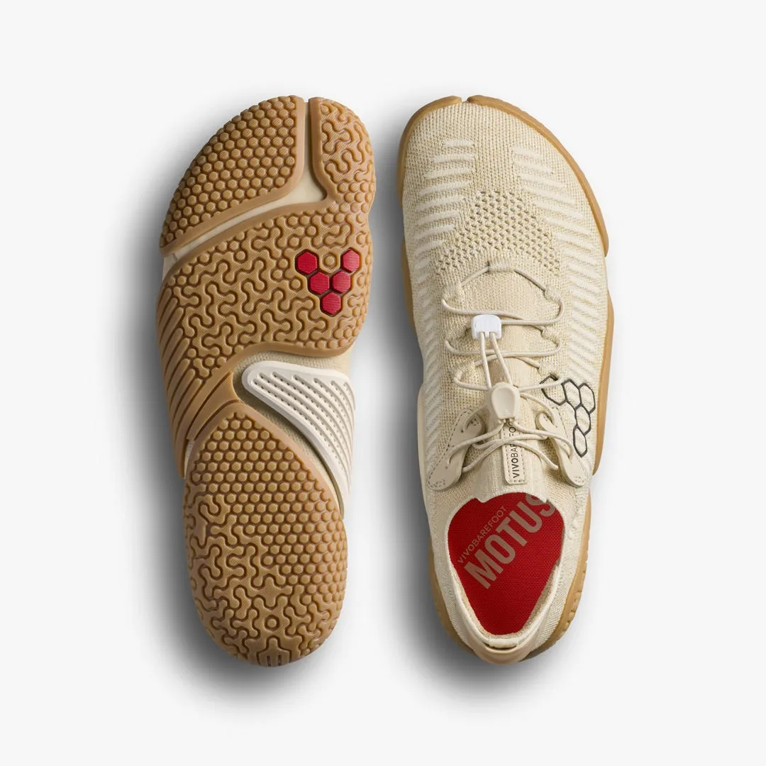 Кроссовки Vivobarefoot Motus Flex Natural — женская модель, песочный, фото 2