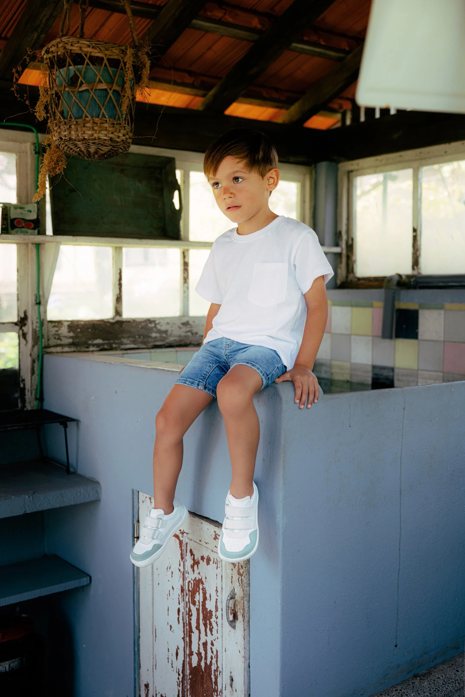 Босоногие кроссовки Shapen RE:WIND Mini — нефритовый, фото 3