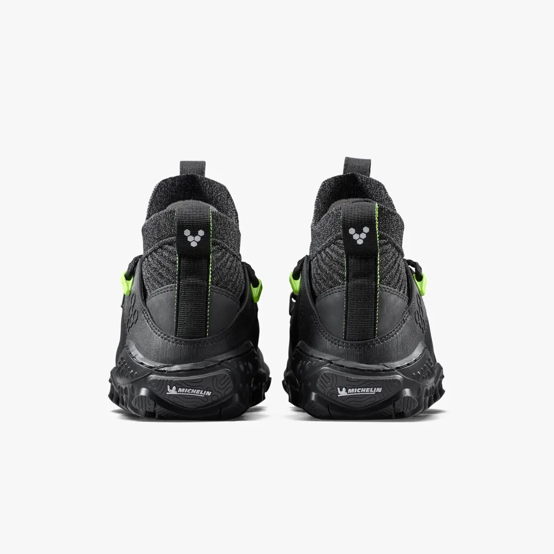 Ботинки Vivobarefoot Magna Forest ESC — женская модель, чёрный с лаймовым, фото 6
