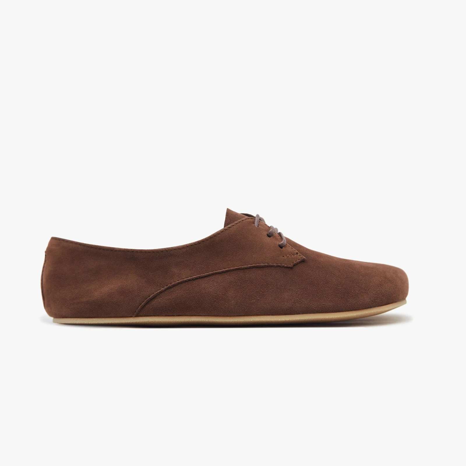 Босоногие туфли Origo Derby — шоколадная замша, фото 7