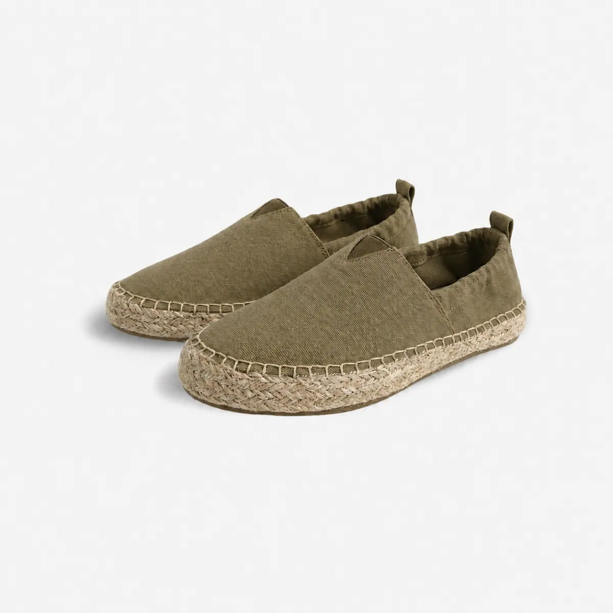 Эспадрильи Roots Espadril — оливковые