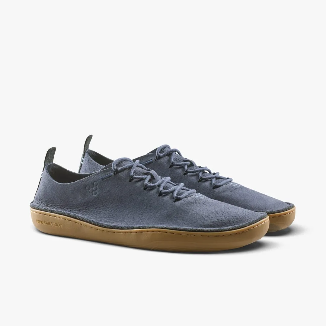 Мокасины Vivobarefoot Sensus Moc Lace Up Cracked Leather — мужская модель, морской синий, фото 4